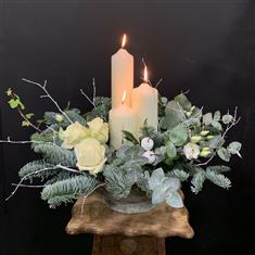 Winter Wonderland Candle Arrangement