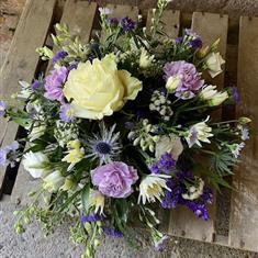 lilac and white posy
