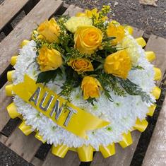 lemon and white based posy
