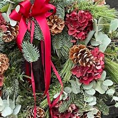 Mulled wine door wreath