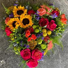 Vibrant mixed heart