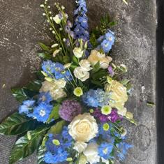 blue spray