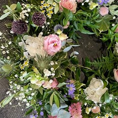 Summer foraged wreath